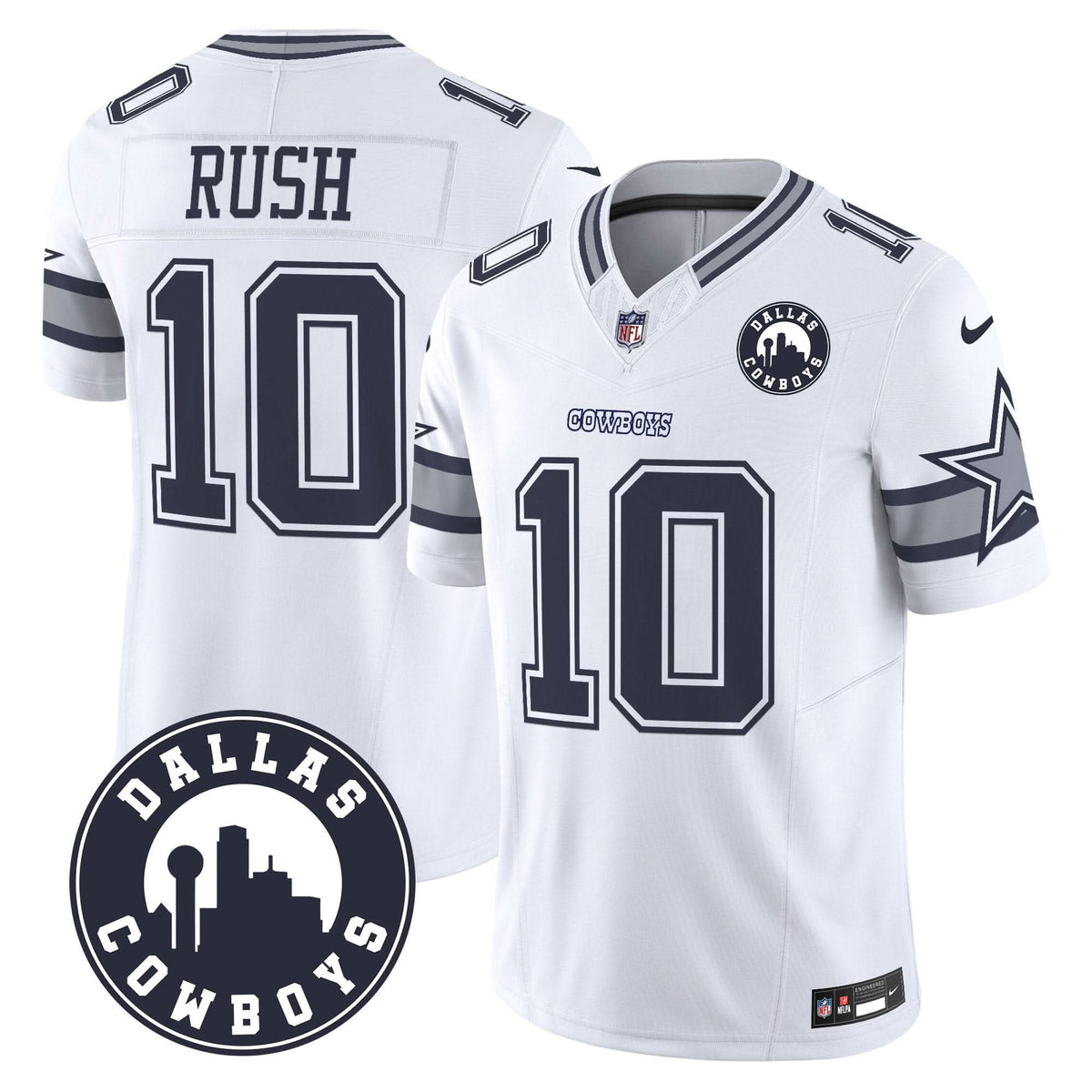 DAL "Dallas City" Patch Vapor Limited Jersey