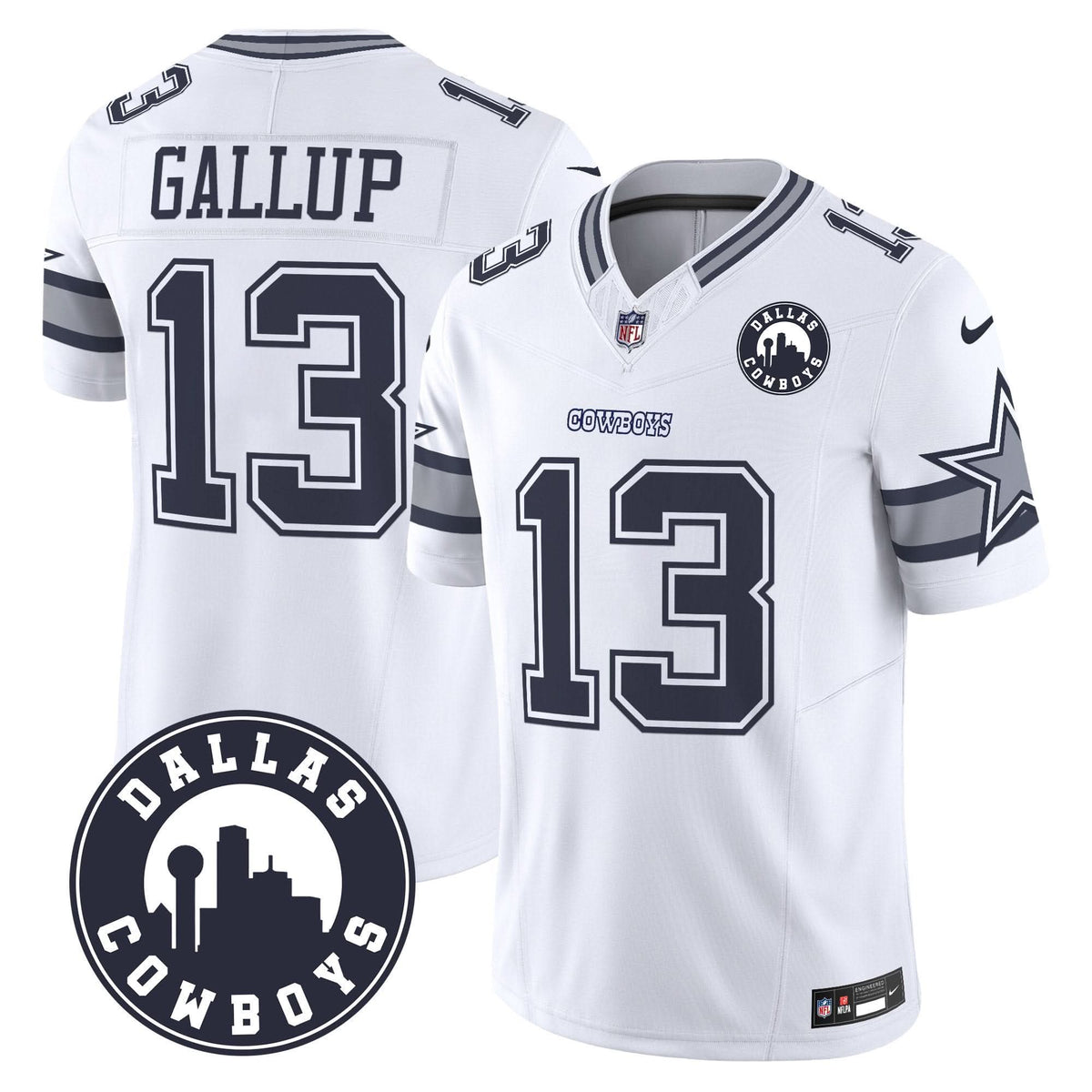 DAL "Dallas City" Patch Vapor Limited Jersey