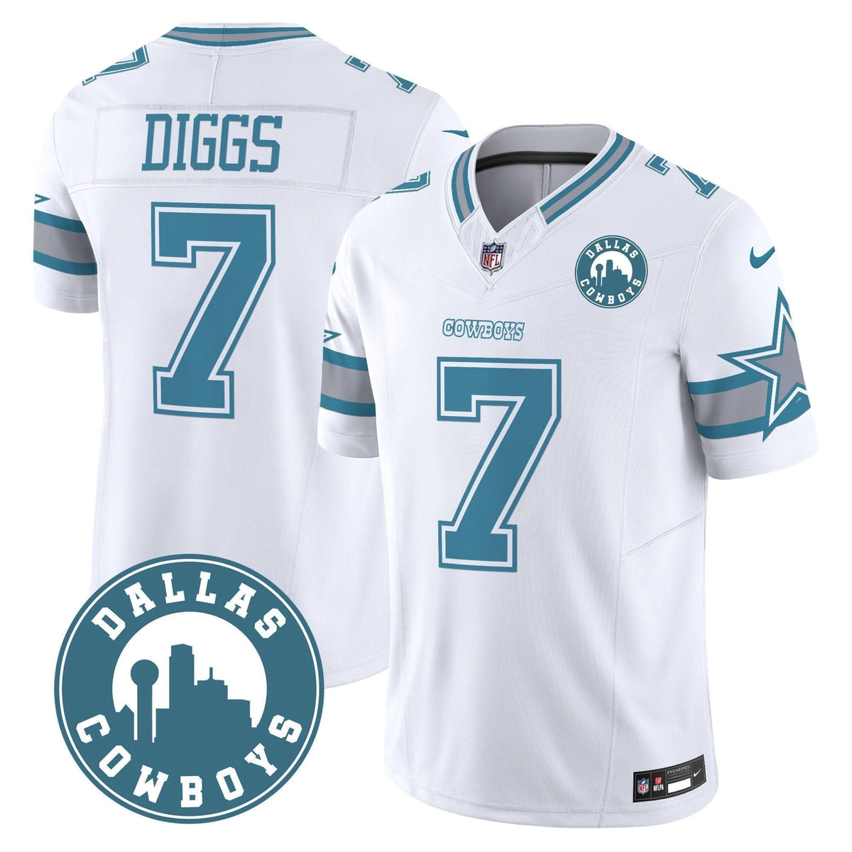 DAL "Dallas City" Patch Vapor Limited Jersey