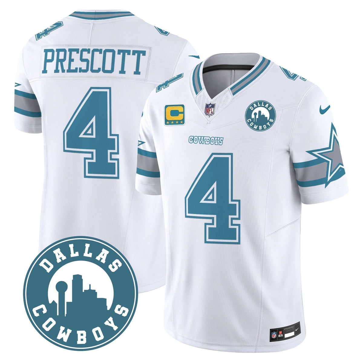 DAL "Dallas City" Patch Vapor Limited Jersey