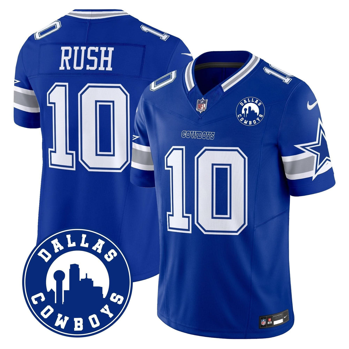 DAL "Dallas City" Patch Vapor Limited Jersey