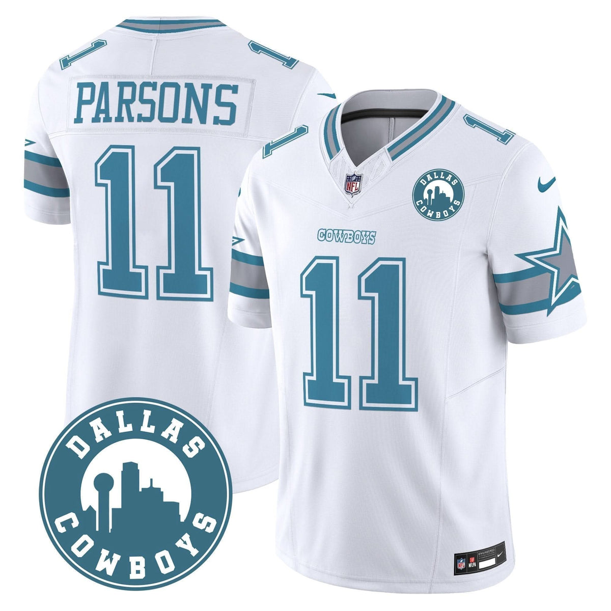 DAL "Dallas City" Patch Vapor Limited Jersey