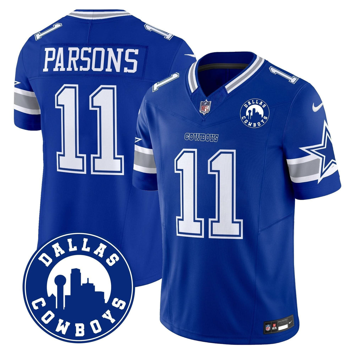 DAL "Dallas City" Patch Vapor Limited Jersey