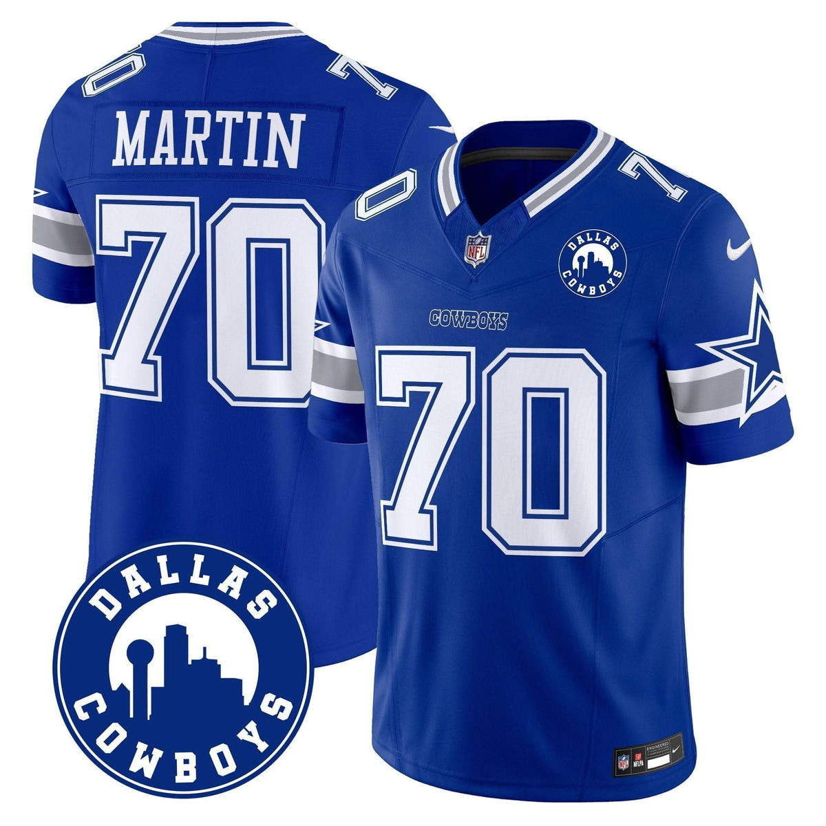 DAL "Dallas City" Patch Vapor Limited Jersey