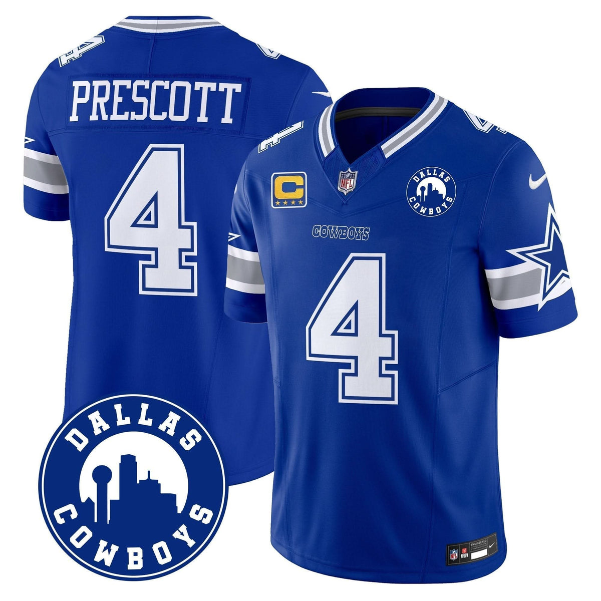 DAL "Dallas City" Patch Vapor Limited Jersey