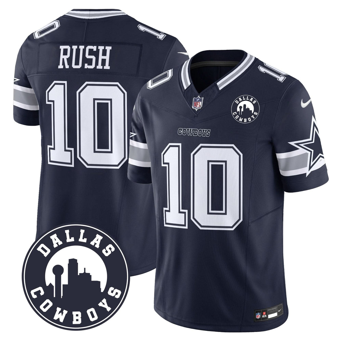 DAL "Dallas City" Patch Vapor Limited Jersey