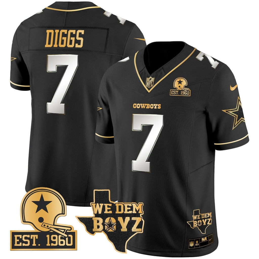 DAL Est. 1960 & We Dem Boyz Patch Gold Vapor Limited Jersey V2