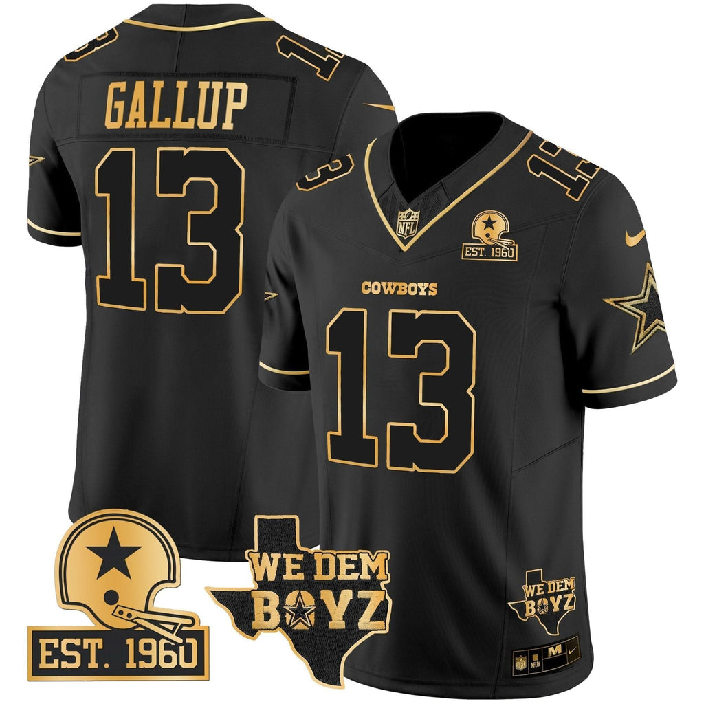 DAL Est. 1960 & We Dem Boyz Patch Gold Vapor Limited Jersey V2
