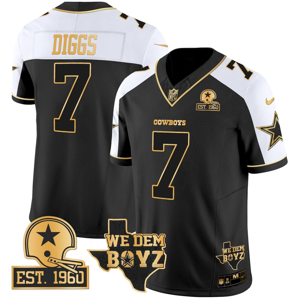 DAL Est. 1960 & We Dem Boyz Patch Gold Vapor Limited Jersey V2