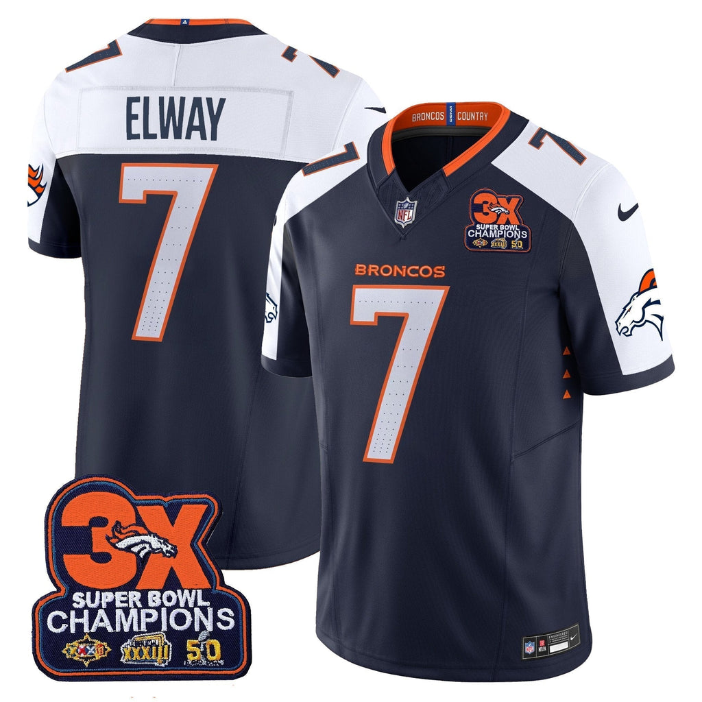 DEN 3-Time Champions Patch Vapor Limited Jersey