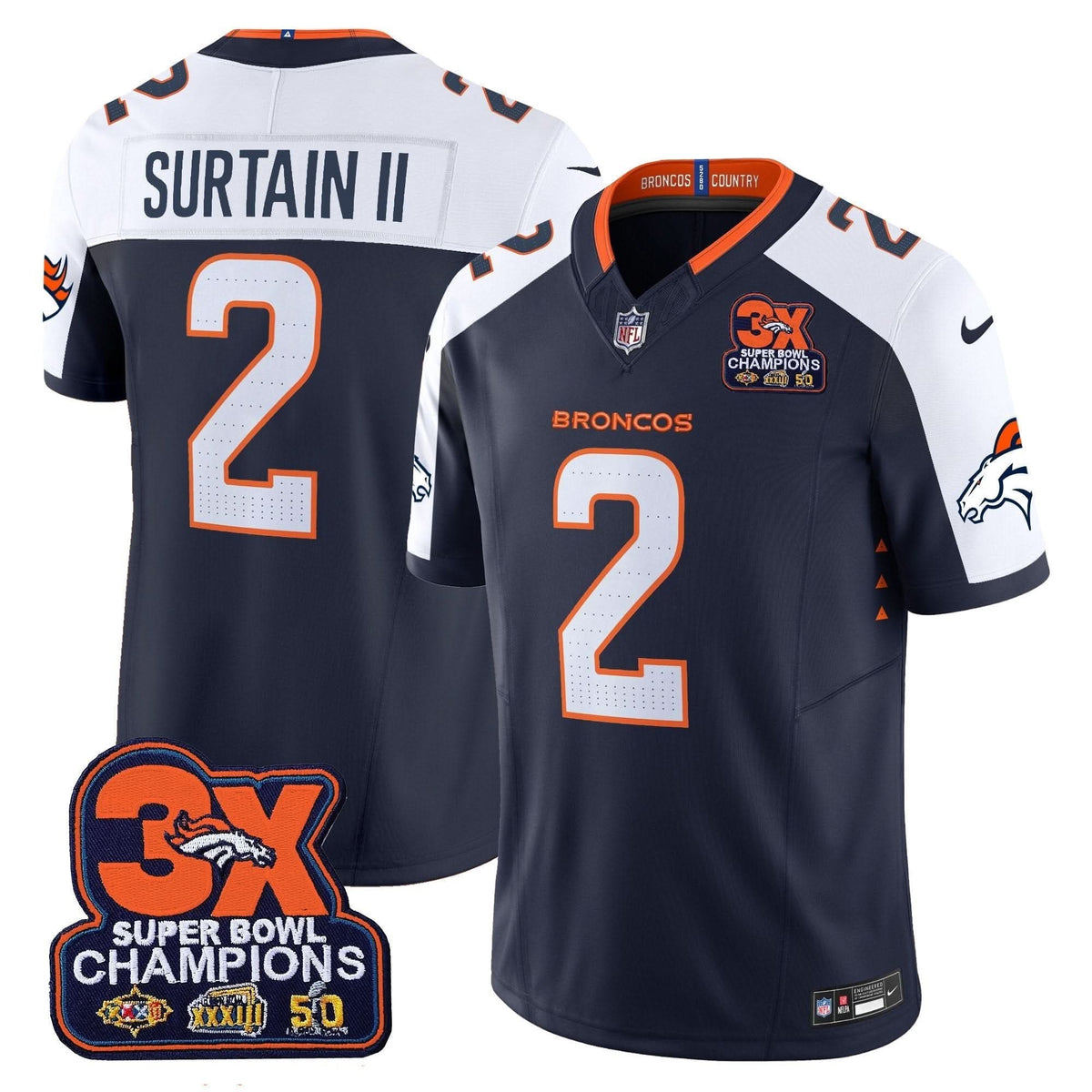 DB 3-Time Champions Patch Vapor Limited Jersey