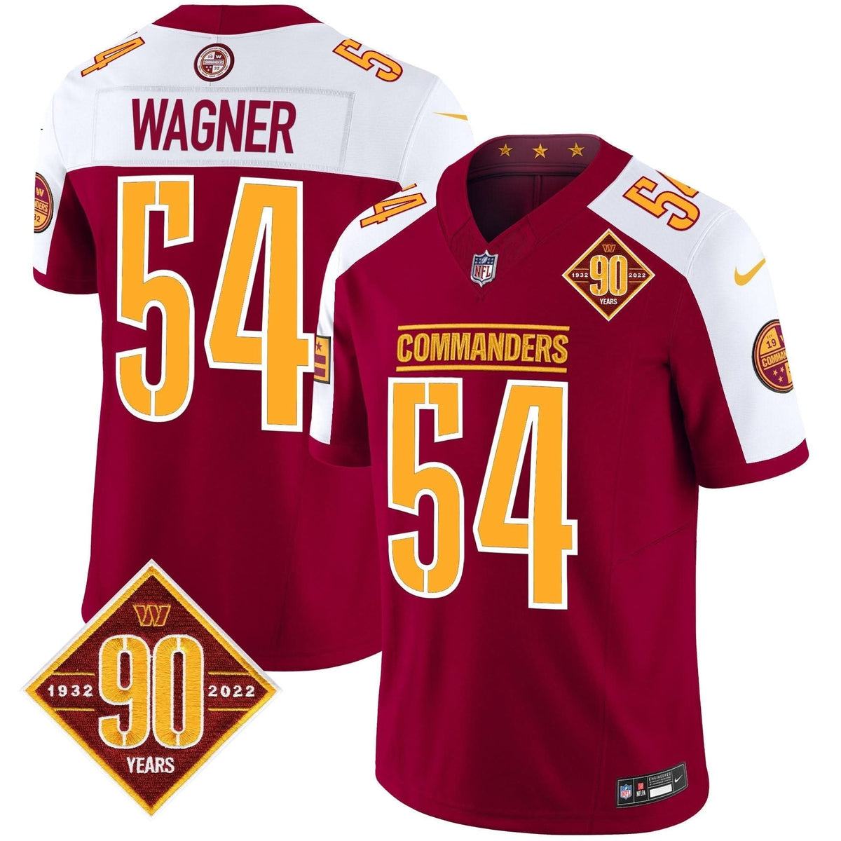 WC 90th Anniversary Patch Vapor Limited Jersey