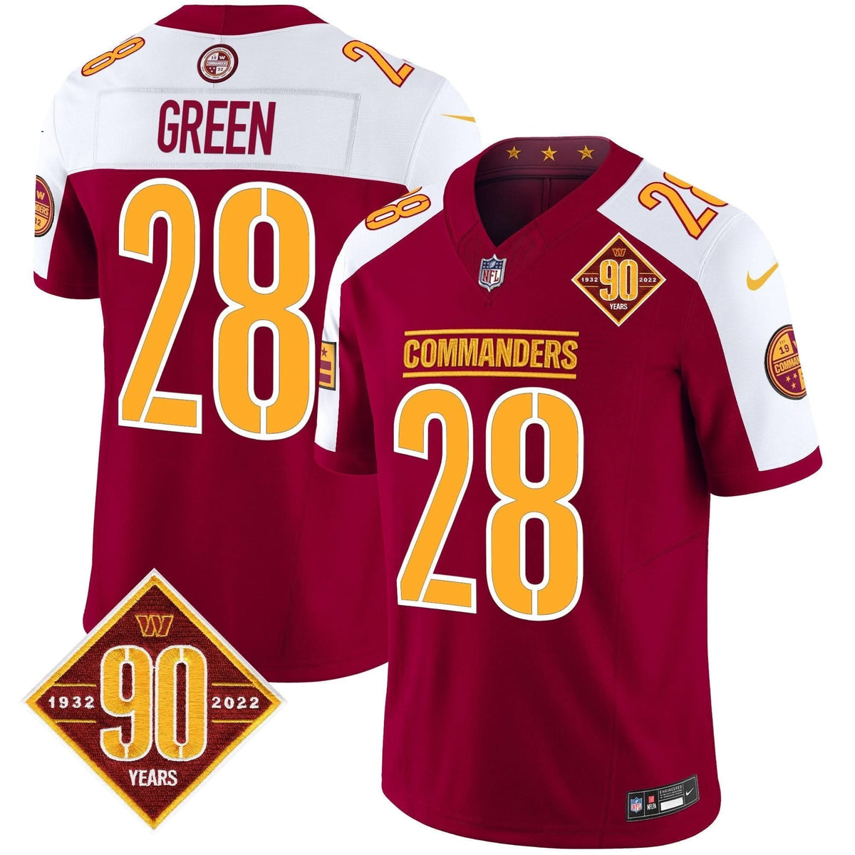 WC 90th Anniversary Patch Vapor Limited Jersey