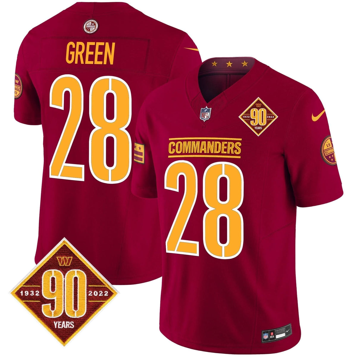 WC 90th Anniversary Patch Vapor Limited Jersey