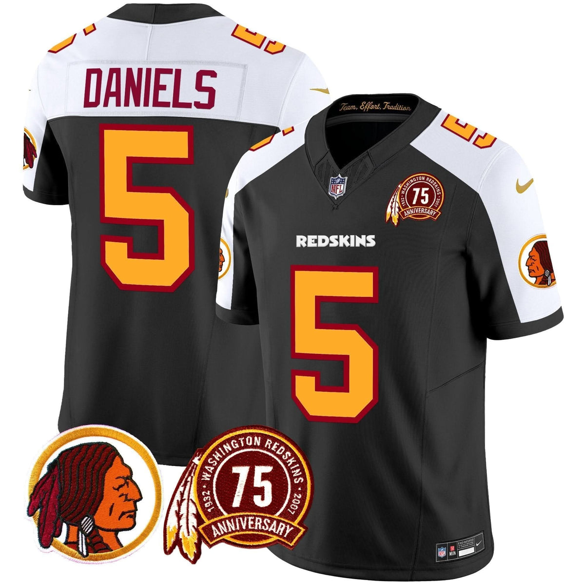 WR 75th Patch Throwback Vapor Limited Jersey