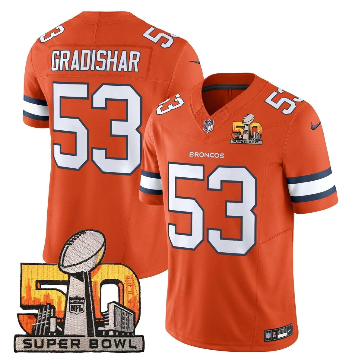 DB Super Bowl 50 Patch Vapor Limited Jersey