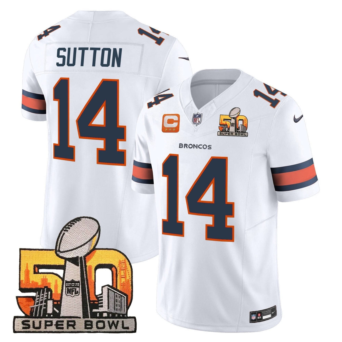 DB Super Bowl 50 Patch Vapor Limited Jersey