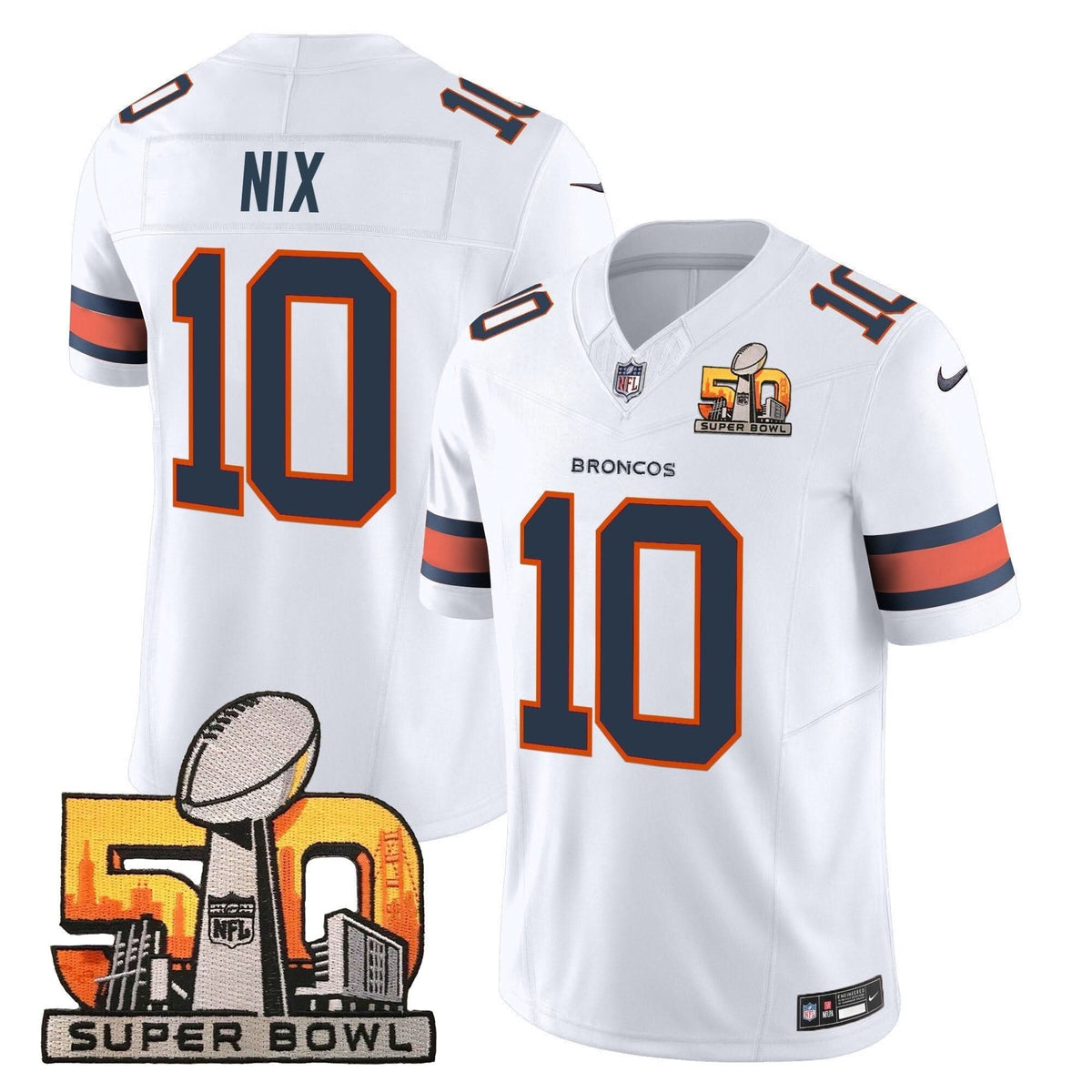 DB Super Bowl 50 Patch Vapor Limited Jersey
