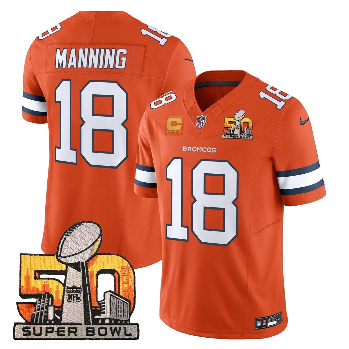 DB Super Bowl 50 Patch Vapor Limited Jersey