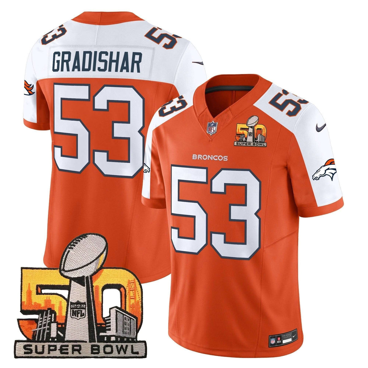 DB Super Bowl 50 Patch Vapor Limited Jersey