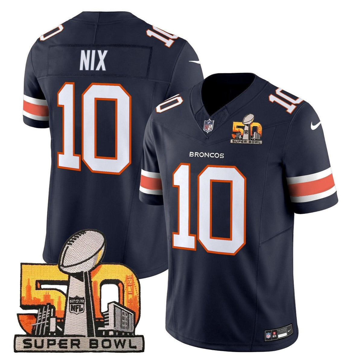 DB Super Bowl 50 Patch Vapor Limited Jersey