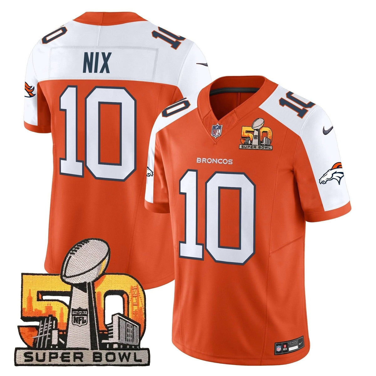 DB Super Bowl 50 Patch Vapor Limited Jersey