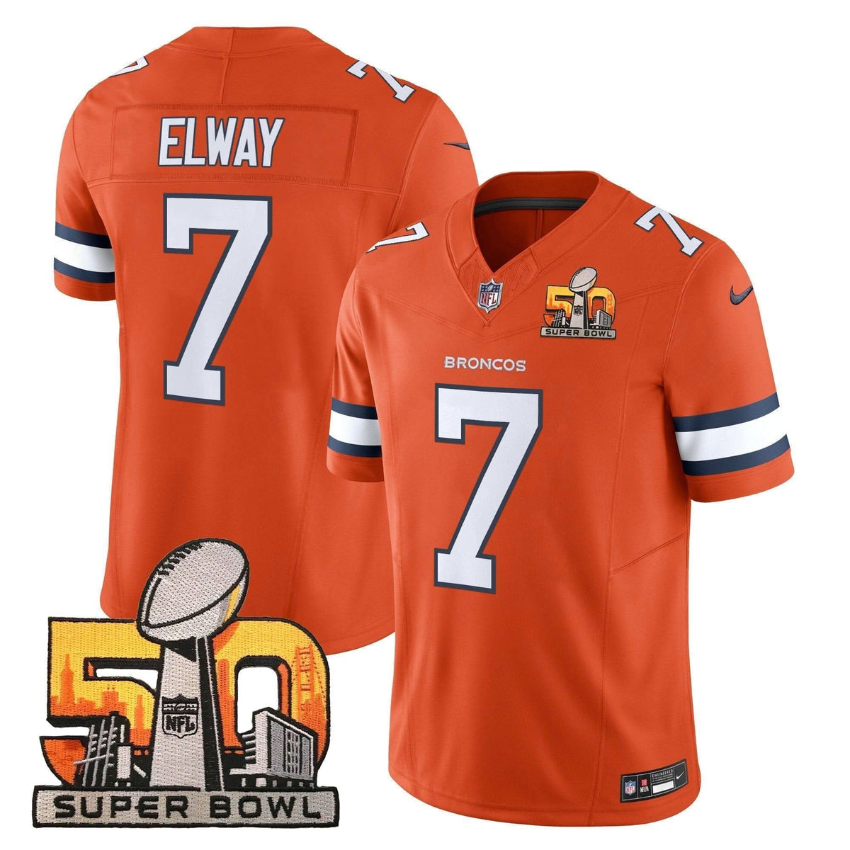 DB Super Bowl 50 Patch Vapor Limited Jersey