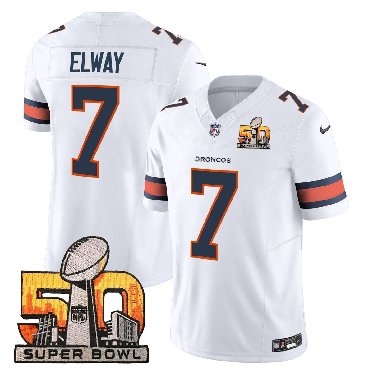 DB Super Bowl 50 Patch Vapor Limited Jersey