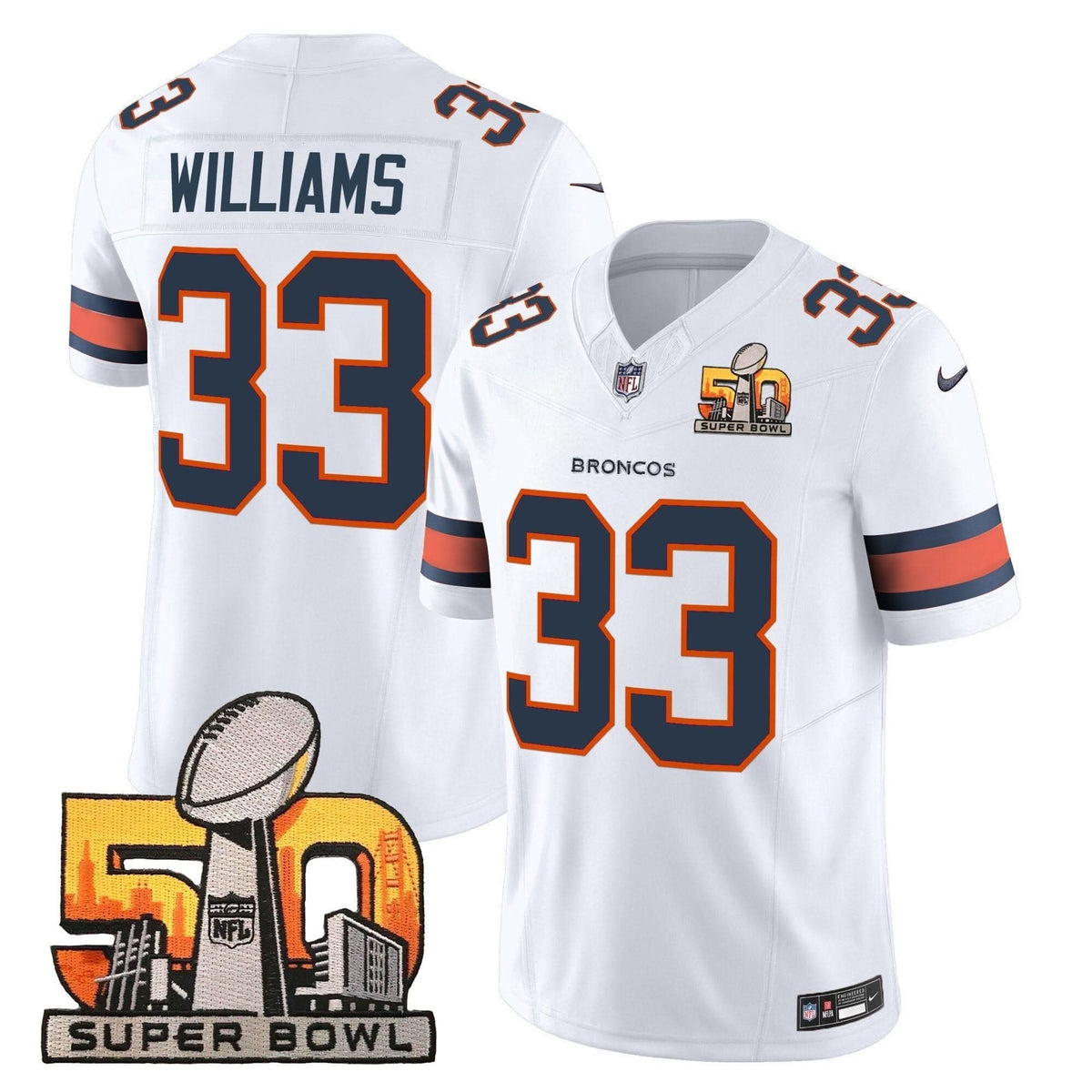 DB Super Bowl 50 Patch Vapor Limited Jersey
