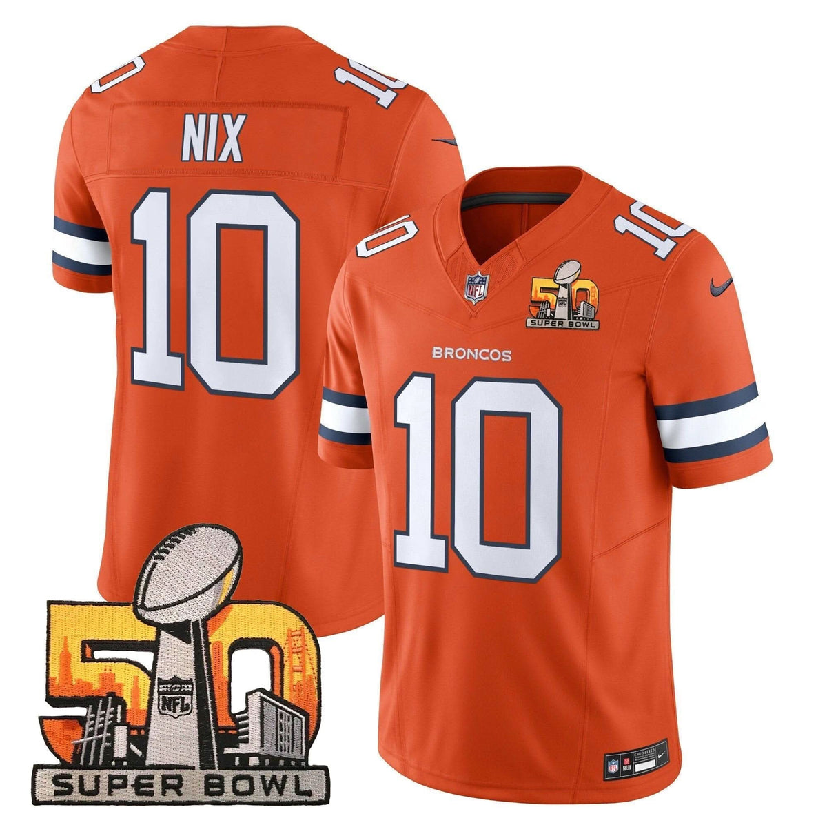 DB Super Bowl 50 Patch Vapor Limited Jersey