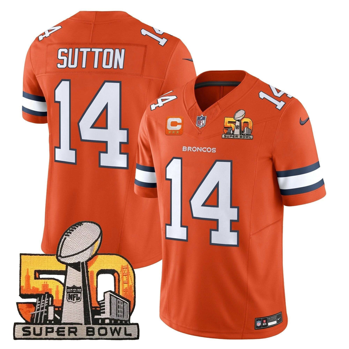 DB Super Bowl 50 Patch Vapor Limited Jersey