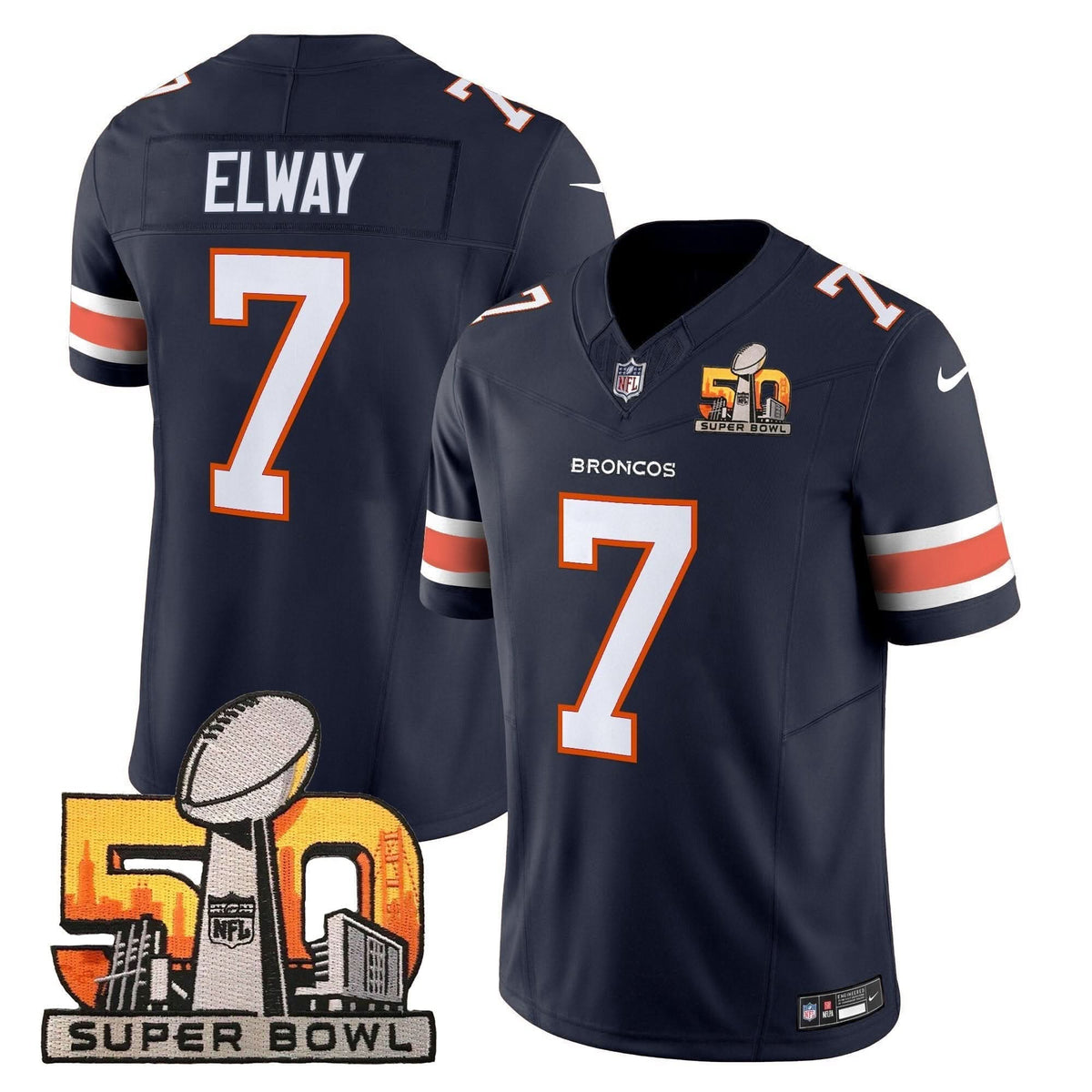 DB Super Bowl 50 Patch Vapor Limited Jersey