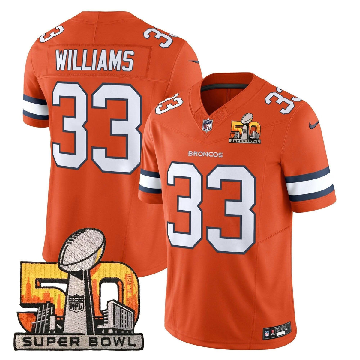 DB Super Bowl 50 Patch Vapor Limited Jersey