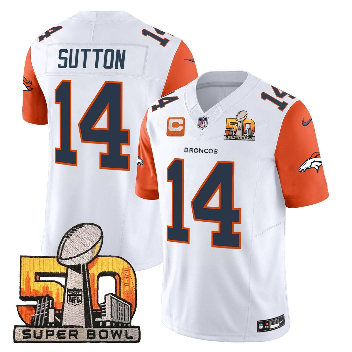 DB Super Bowl 50 Patch Vapor Limited Jersey