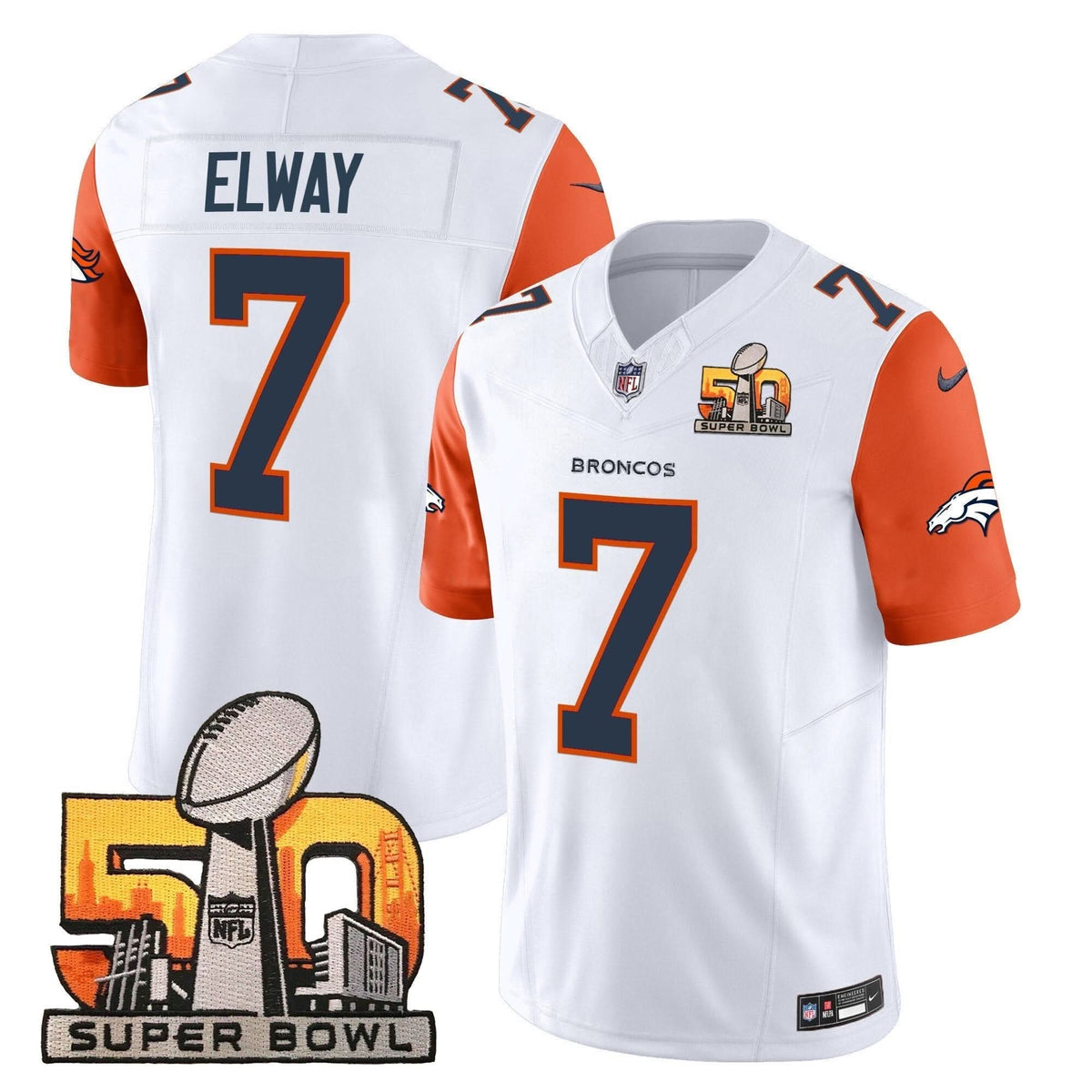 DB Super Bowl 50 Patch Vapor Limited Jersey