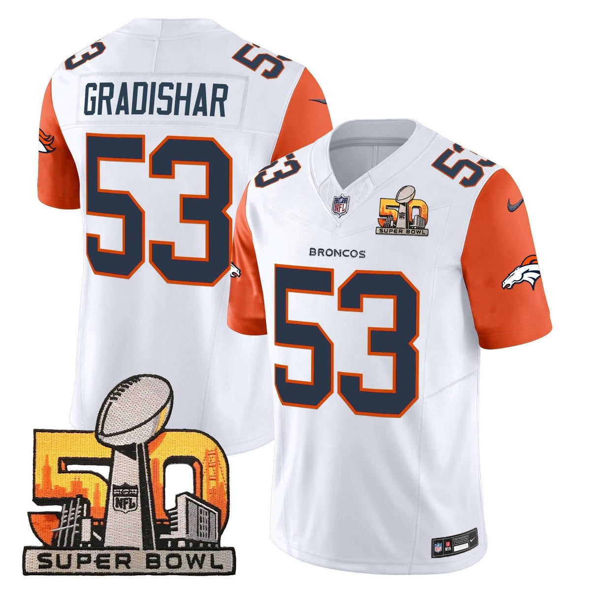 DB Super Bowl 50 Patch Vapor Limited Jersey
