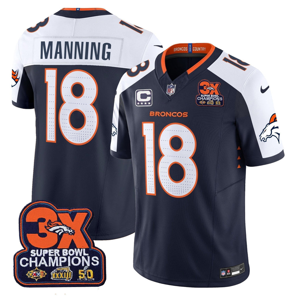 DEN 3-Time Champions Patch Vapor Limited Jersey