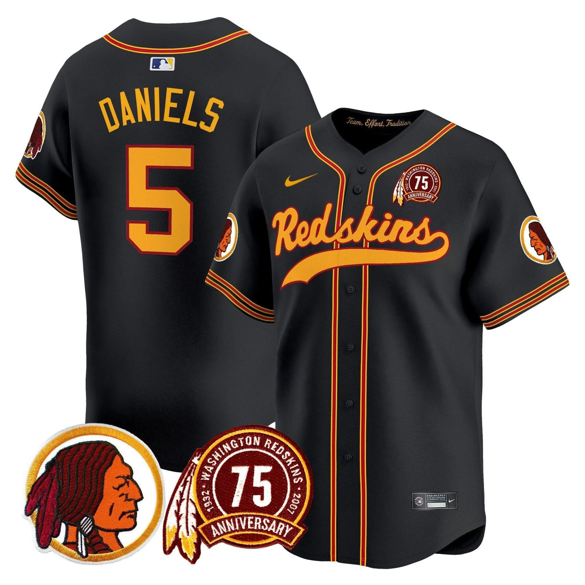 WR 75th Patch Throwback Vapor Premier Limited Jersey