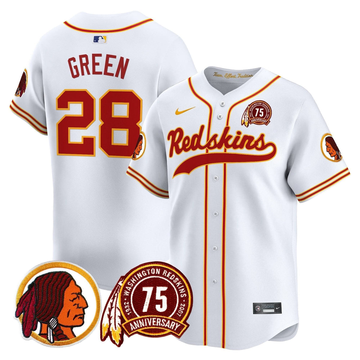 WR 75th Patch Throwback Vapor Premier Limited Jersey