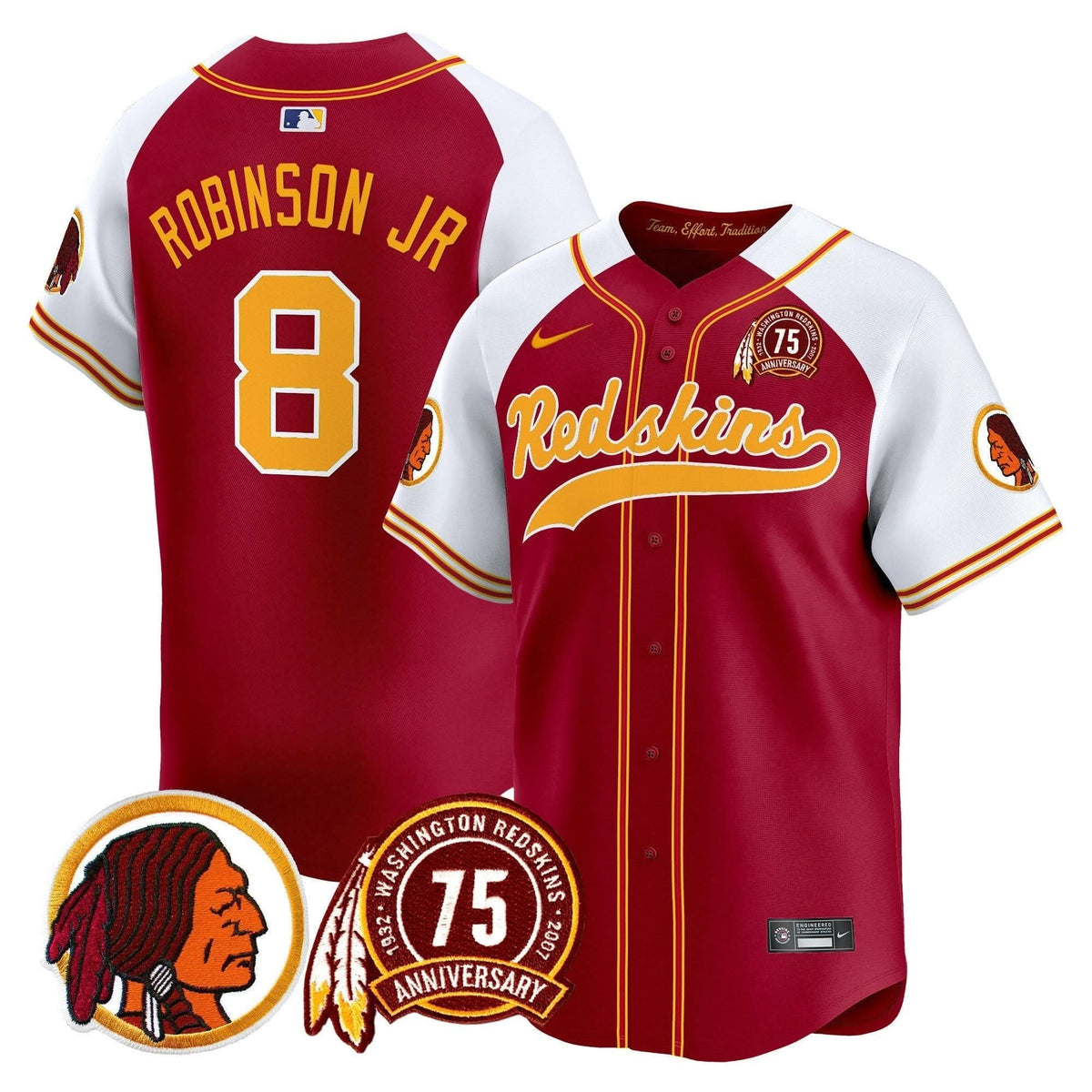 WR 75th Patch Throwback Vapor Premier Limited Jersey
