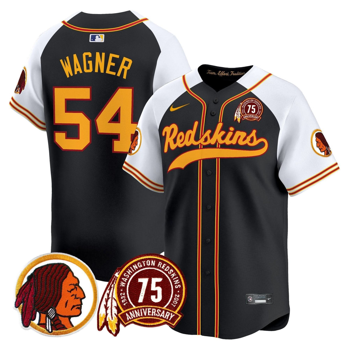 WR 75th Patch Throwback Vapor Premier Limited Jersey