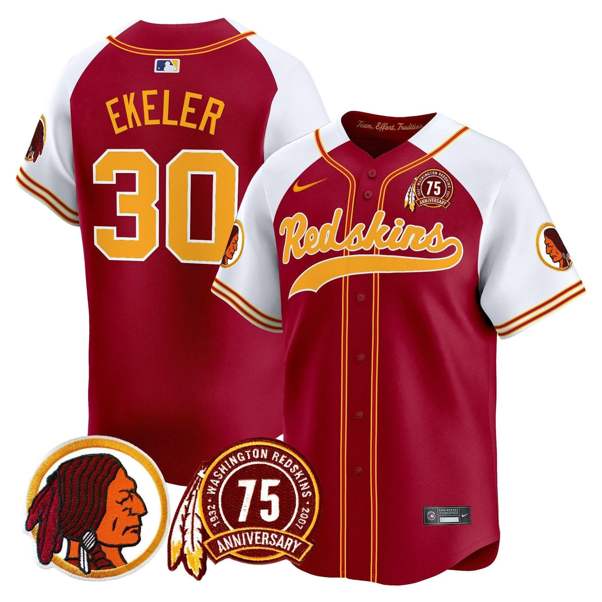 WR 75th Patch Throwback Vapor Premier Limited Jersey