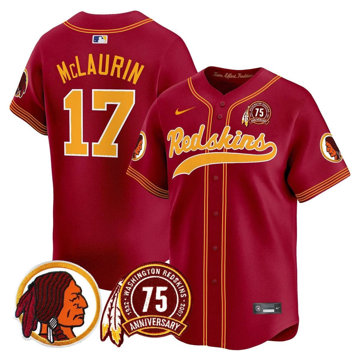 WR 75th Patch Throwback Vapor Premier Limited Jersey