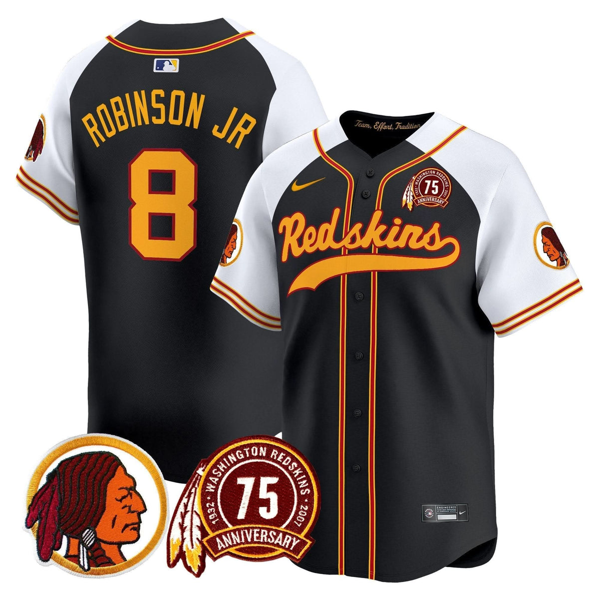 WR 75th Patch Throwback Vapor Premier Limited Jersey