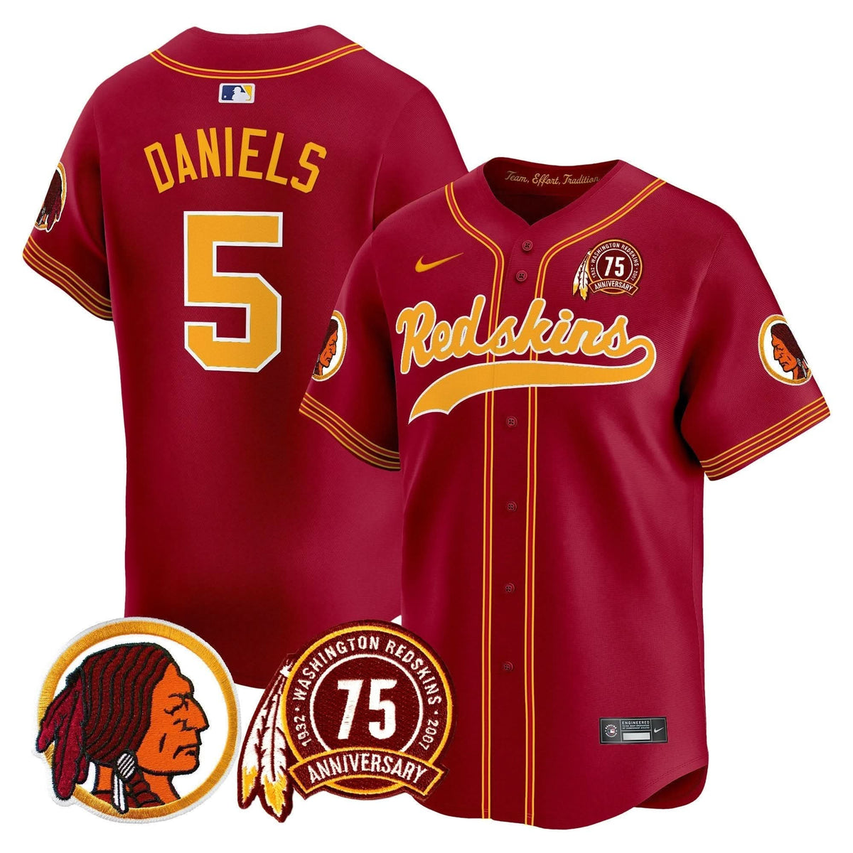 WR 75th Patch Throwback Vapor Premier Limited Jersey