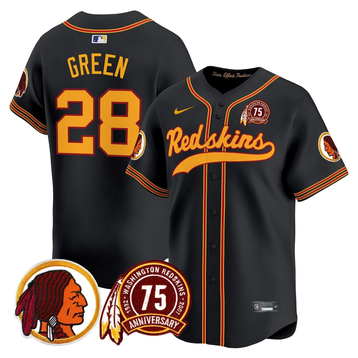 WR 75th Patch Throwback Vapor Premier Limited Jersey