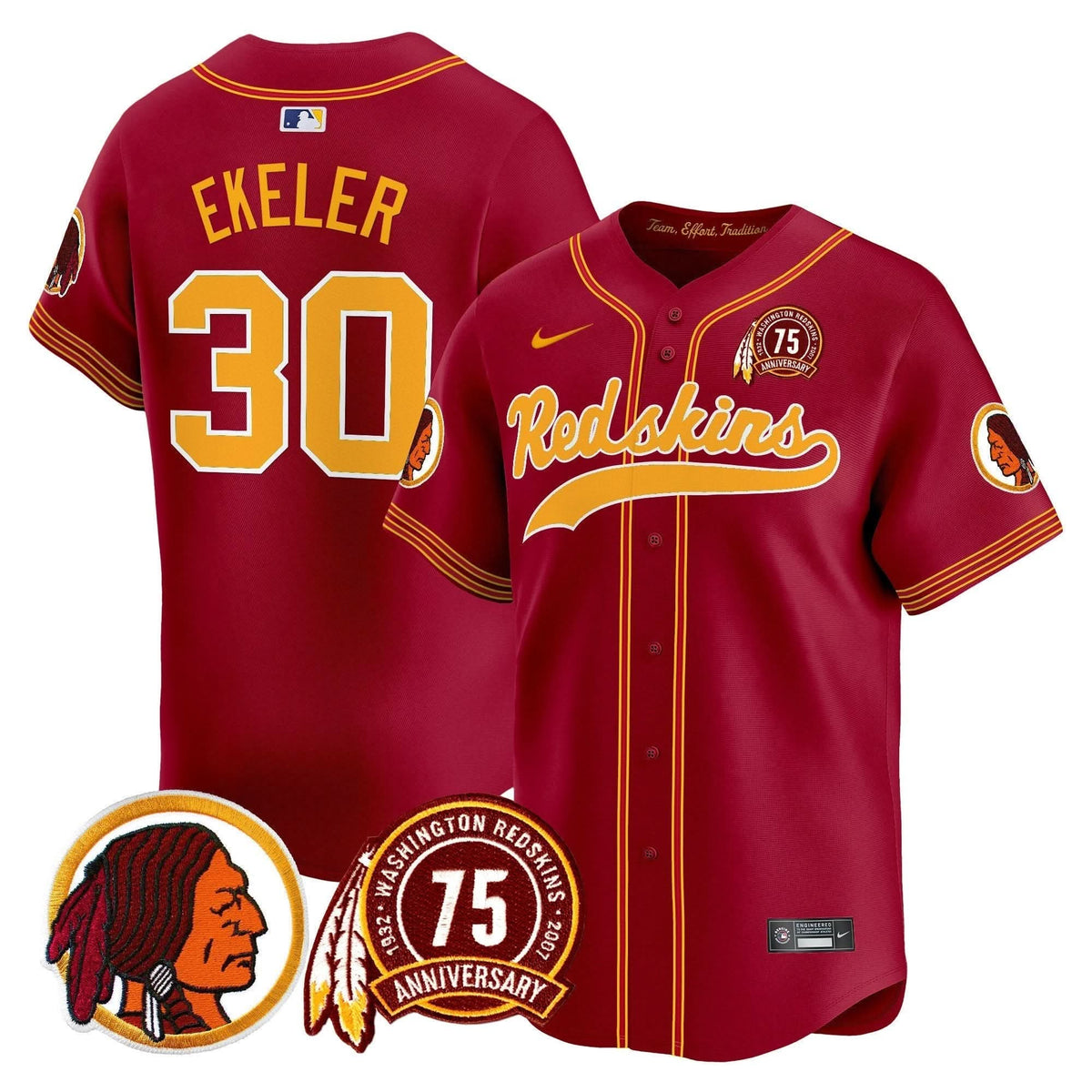 WR 75th Patch Throwback Vapor Premier Limited Jersey