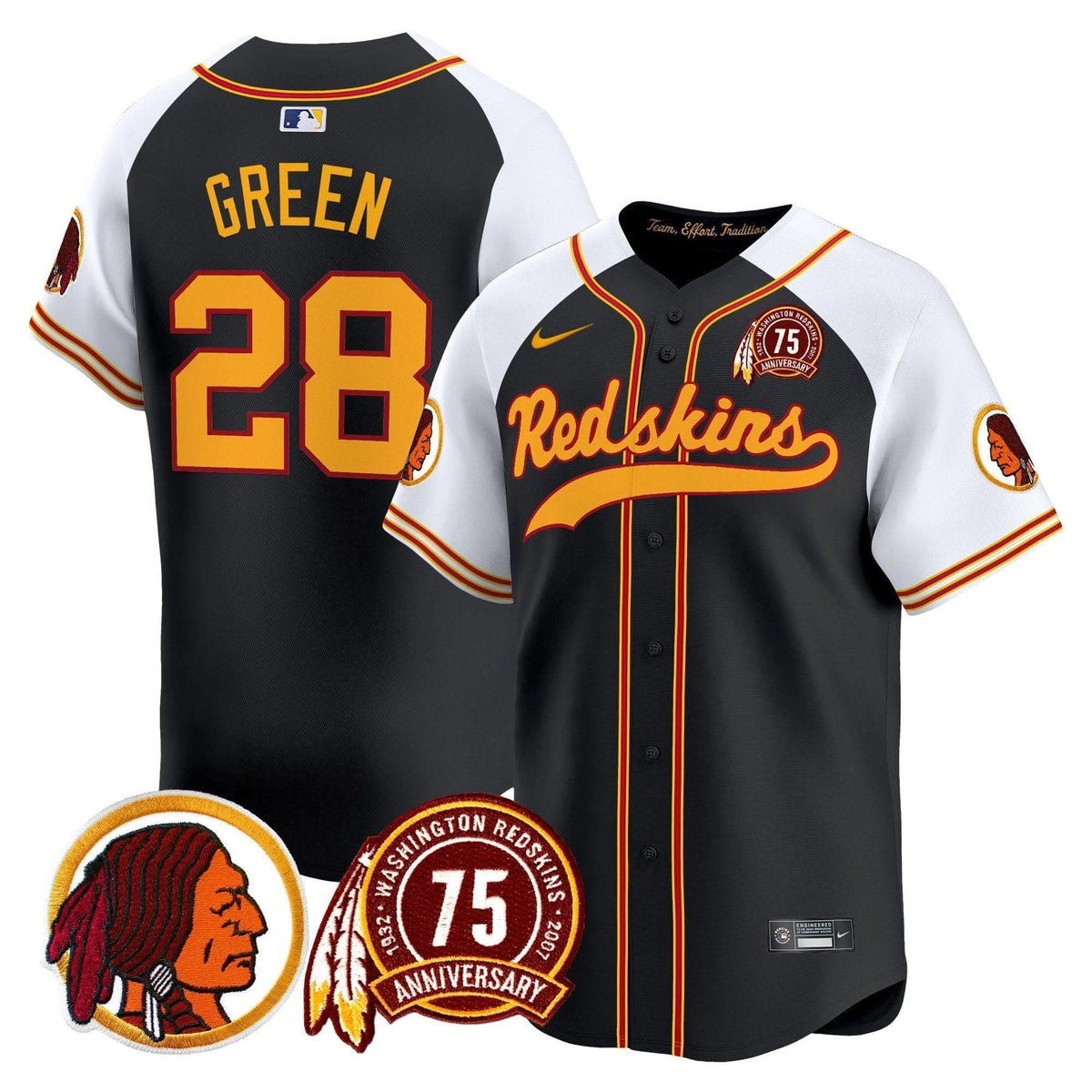 WR 75th Patch Throwback Vapor Premier Limited Jersey