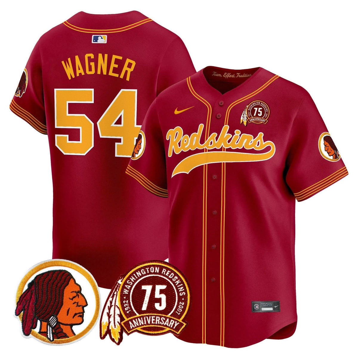 WR 75th Patch Throwback Vapor Premier Limited Jersey