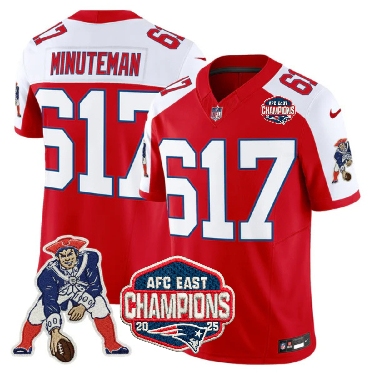 NE AFC East Champions Throwback Vapor Limited Jersey V2